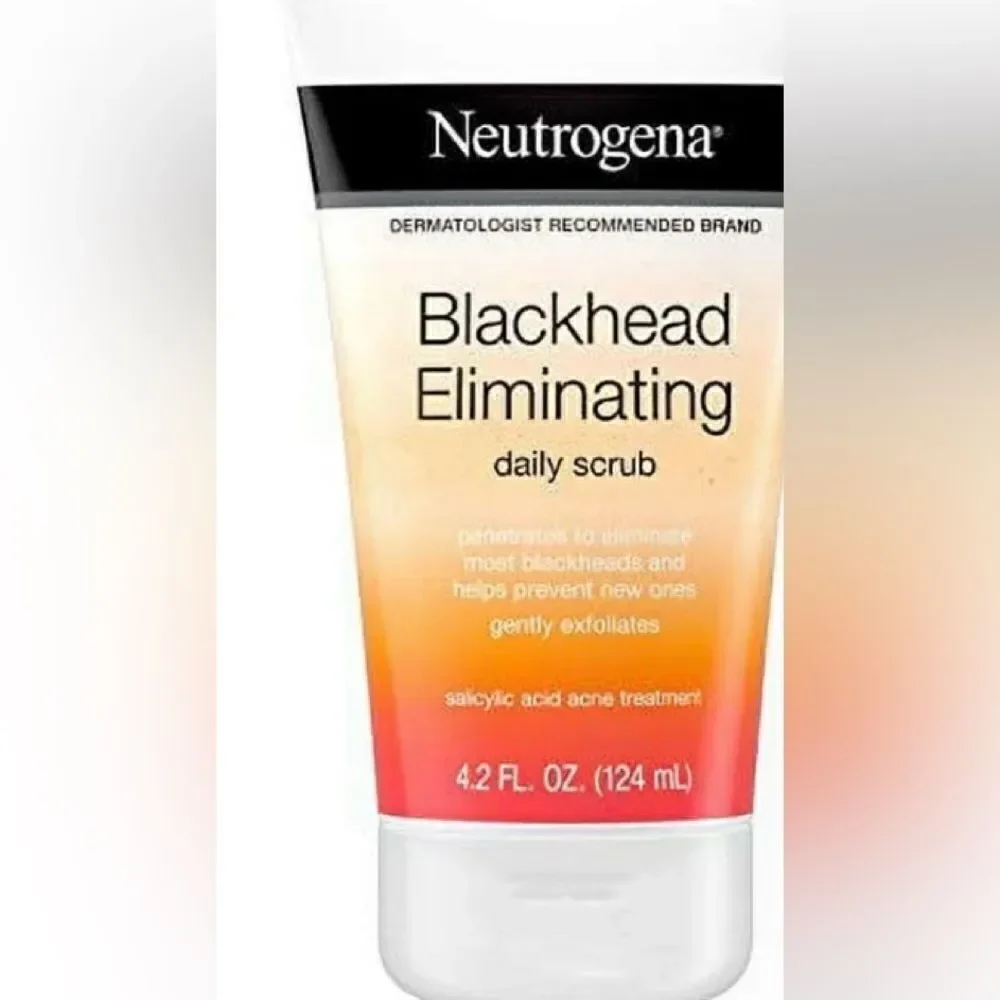 🛍️Neutrogena Black head Eliminating Daily facial Scrub 4.2OZ Set Of 2💥